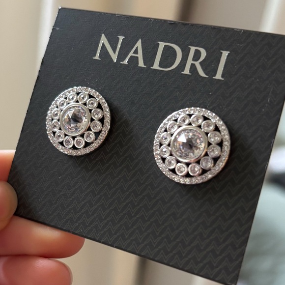 NWT Nadri Crystal Earrings - Picture 3 of 9